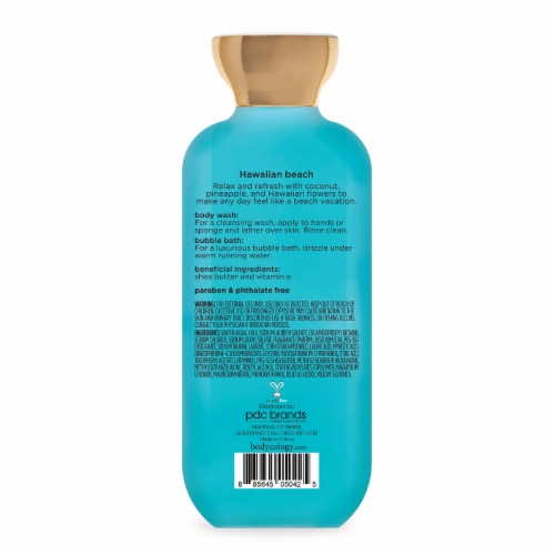 Bodycology® Hawaiian Beach Body Wash & Bubble Bath Perspective: back