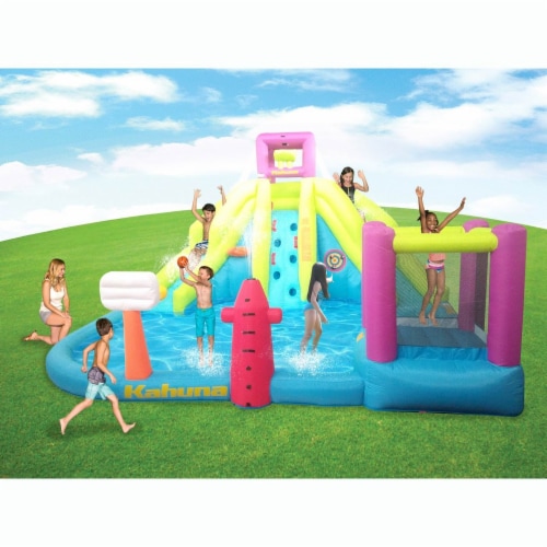 Kahuna 90778 Twin Peaks Outdoor Inflatable Backyard Kid Pool Slide Water Park 1 Piece Pay Less Super Markets