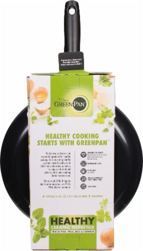 GreenPan Rio Frying Pan Set Healthy Ceramic Non Stick - Black Perspective: back
