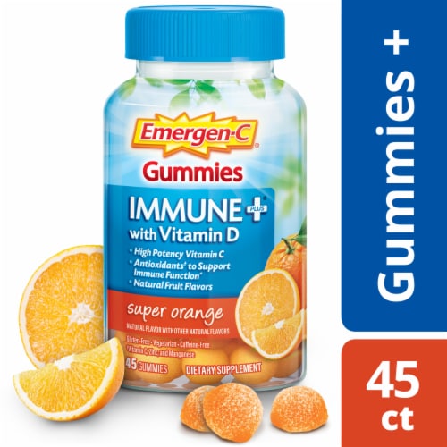 Emergen-C Immune+ Gummies Perspective: back