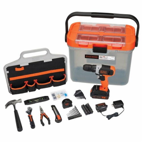 Black+Decker Hand Tool and Accessory Home Project Kit, 63 pc - Harris Teeter