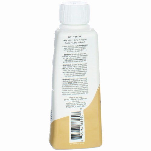 Rit Liquid Fabric Dye - Tan Perspective: back