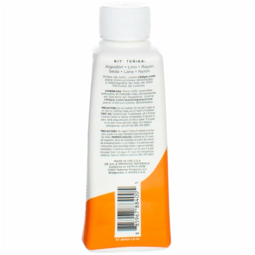 Rit Liquid Fabric Dye - Tangerine Perspective: back