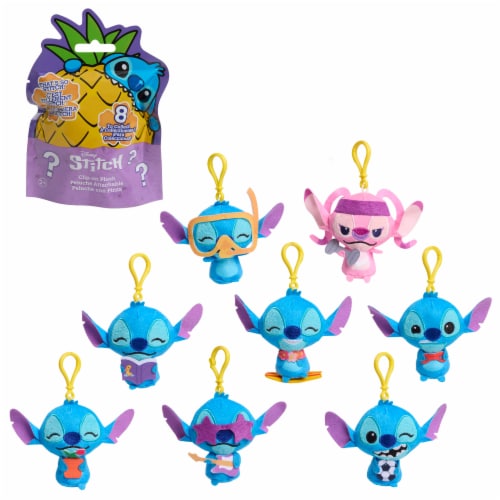 Just Play Stitch Mini Stylized Clip On Plush Perspective: back