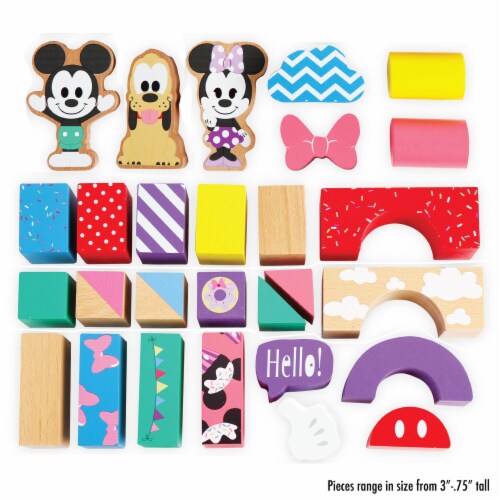 Disney Mickey & Friends Wooden Block Set Perspective: back