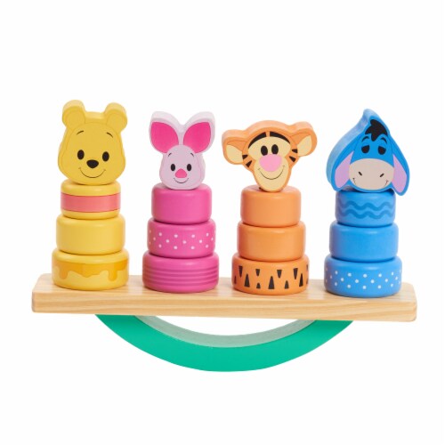 Disney Winnie the Pooh Wooden Balance Block Set Perspective: back