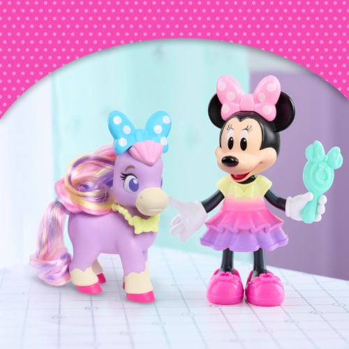 Disney Junior Minnie Mouse Groom & Glam Pony Set Perspective: back