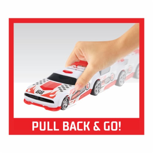 Hot Wheels® Fast Racer™ Fast Fish Pullback Vehicle - White Perspective: back