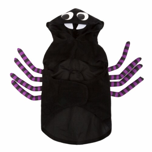 Simply Dog Extra Small-Small Black and Purple Spider Pet Costume Perspective: back