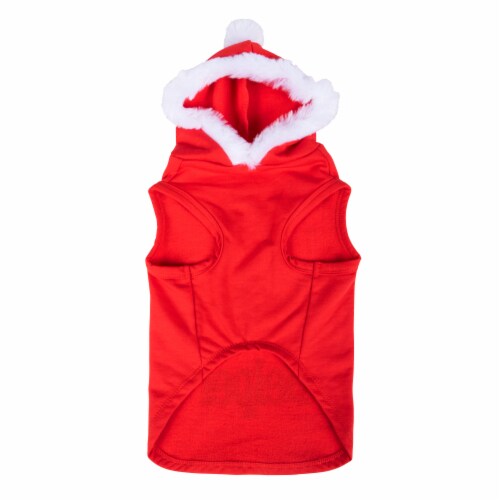 Simply Dog Santa's Favorite Helper Hoodie - Red Perspective: back