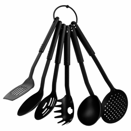 6-Piece Kitchen Utensil Set on Ring 6-Piece Kitchen Utensil Set on Ring