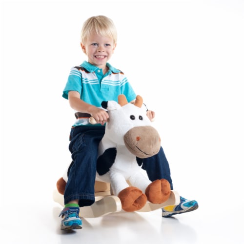Happy Trails Plush Rocking Connie Cow With Sounds Perspective: back