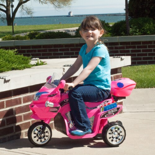 Lil Rider 80-KB901P Ride on Toy 3 Wheel Motorcycle for Kids, Pink FX Perspective: back