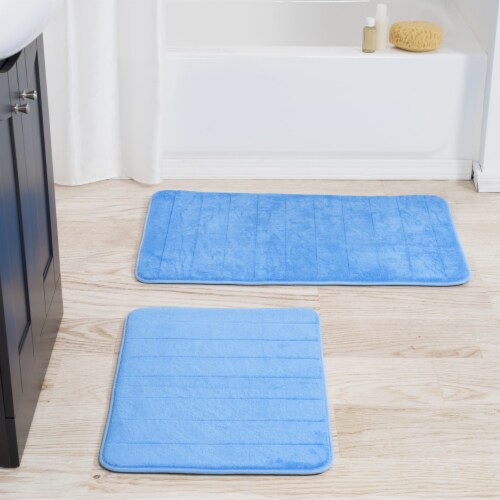 Striped bath store mat sets