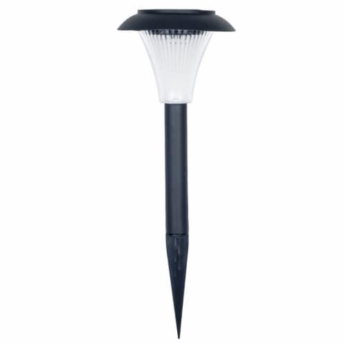 Pure Garden 82-9265 Solar Powered Lights LED Outdoor Stake Spotlight Fixture for Gardens, Pat Perspective: back