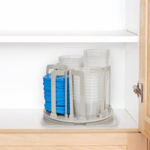49-Piece Chef Buddy Swirl Around BPA-Free Food Storage Containers & Organizer Perspective: back
