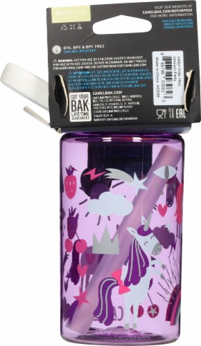CamelBak® Eddy+ Kids Water Bottle - Unicorn Party Perspective: back