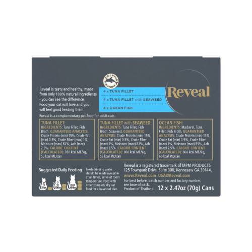 Reveal Grain Free Fish Cat Food Multipack Perspective: back
