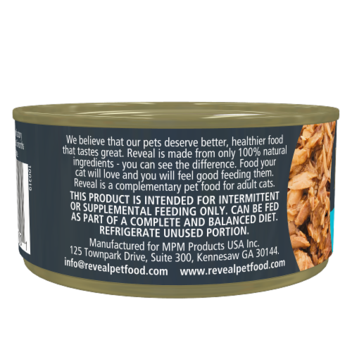 Reveal Grain Free Ocean Fresh Recipe Wet Cat Food Perspective: back