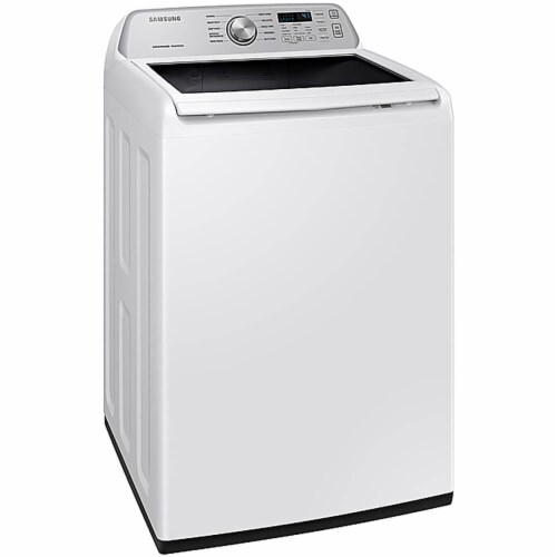 Samsung WA45T3400AW 4.5 Cu. Ft. Top Load Washer with Active WaterJet in White Perspective: back