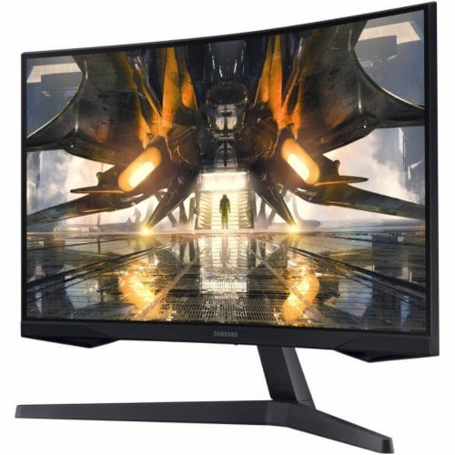 Samsung 27" Odyssey G55A WQHD 165Hz 1ms FreeSync Curved Gaming Monitor Perspective: back