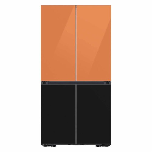 Samsung RAF18DUUCH Bespoke 4-Door Flex Refrigerator Panel - Top Panel - Clementine Glass Perspective: back