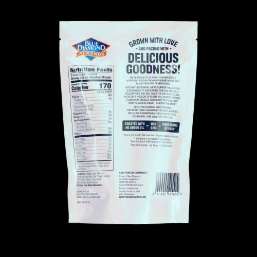 Blue Diamond® Sea Salt & Black Pepper Almonds Perspective: back