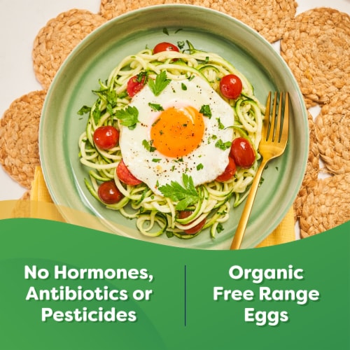 Happy Egg Co.® Free Range Large Brown Organic Eggs Perspective: back