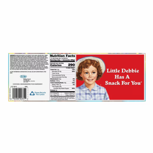 Cosmic Brownie Big Packs, 8 Boxes, 96 Individually Wrapped Brownies with Chocolate Chip Candy Perspective: back