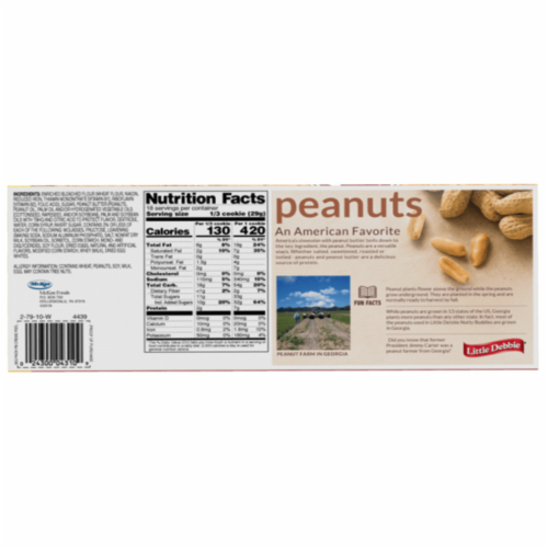 Peanut Butter Creme Pies, 9 Big Pack Boxes, 54 Individually Wrapped PB Sandwich Cookies Perspective: back