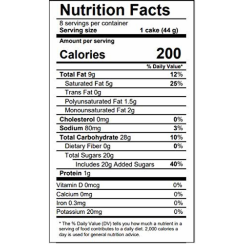 Little Debbie Birthday Cakes, 12 Boxes, 96 Individually Wrapped Vanilla Cakes Perspective: back