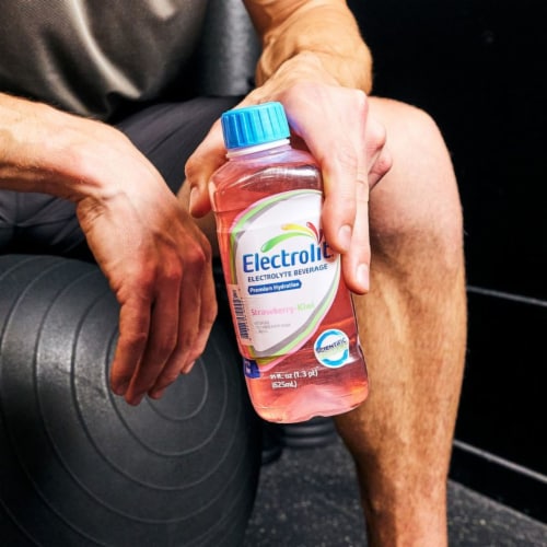 Electrolit Premium Hydration Strawberry Kiwi Sports Drink Bottle Perspective: back