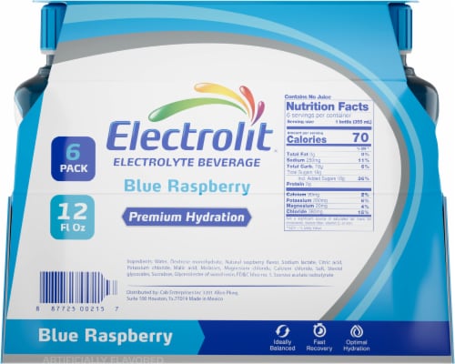 Electrolit® Blue Raspberry Electrolyte Beverage Perspective: back