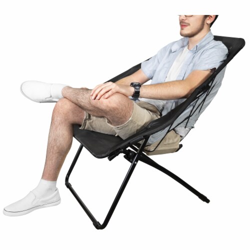 Zenithen Black Hexagon Bungee Chair For Dorm Bed Living Room 32