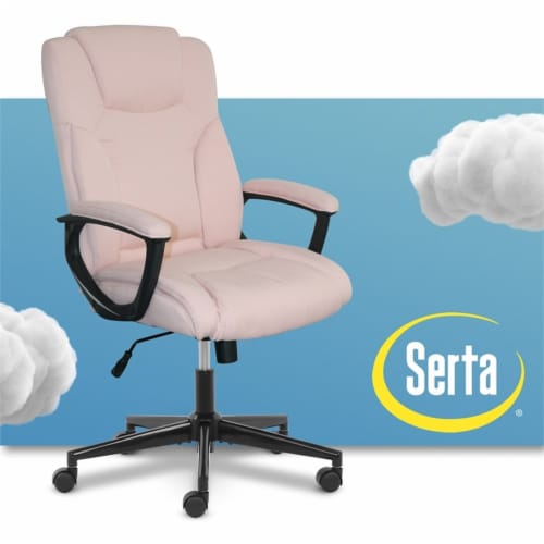 Serta at Home Style Hannah II Office Swivel Chair in Pink 1 Kroger