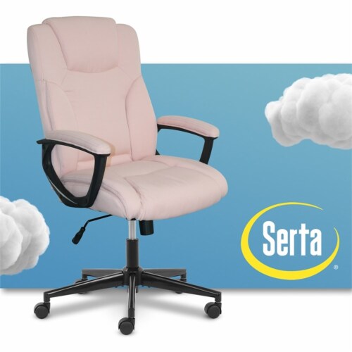 Serta at Home Style Hannah II Executive Chair, Pink