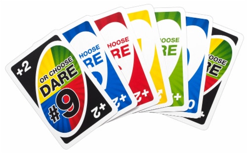 Mattel Uno Dare!™ Card Game Perspective: back