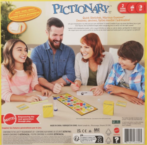 Mattel Pictionary® Board Game Perspective: back