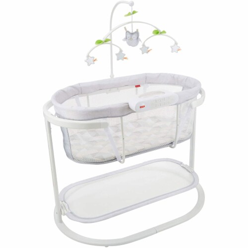 Fisher Price Soothing Motions Baby Bassinet with Mobile and Smart Connect White 1 Unit Fry s Food Stores