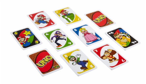 Mattel UNO® Super Mario™ Card Game Perspective: back
