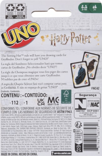 UNO® Harry Potter™ Card Game Perspective: back