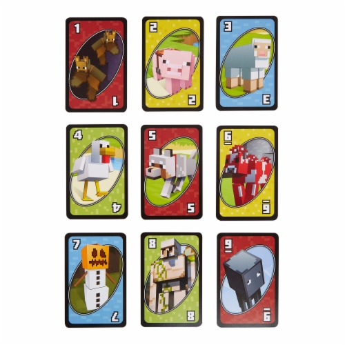 Uno™ Minecraft Card Game Perspective: back