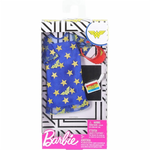 Barbie Fashions - Wonder Woman Blue Stars Perspective: back
