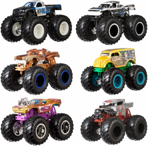 Mattel® Hot Wheels® Monster Trucks Demolition Doubles™ Toy Vehicle Set Perspective: back