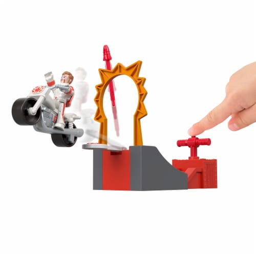 Fisher-Price® Toy Story 4 Duke Caboom Stunt Set Perspective: back