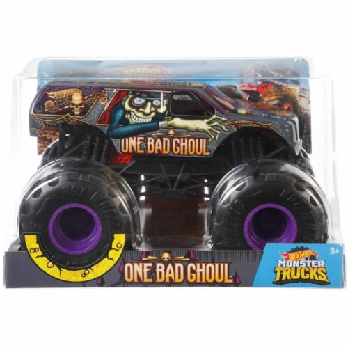 Hot Wheels One Bad Ghoul Monster Truck 1:24 Scale Perspective: back
