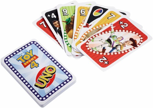 Disney PIXAR Toy Story 4 UNO Card Game Perspective: back