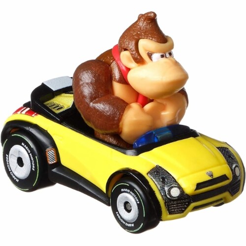 Mattel® Hot Wheels® Mario Kart™ Donkey Kong Sports Coupe Toy Vehicle Perspective: back