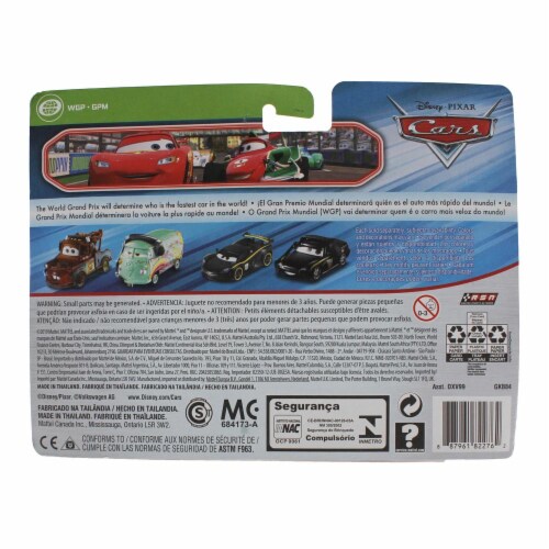 Mattel Disney Pixar Cars Race Team Mater & Fillmore Racing Toys With Headsets Perspective: back