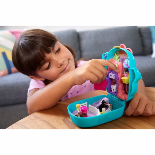 Polly Pocket Pocket World Cactus Cowgirl Ranch Compact Playset Perspective: back
